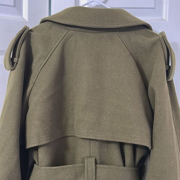 ASOS Olive Green Trench Belted Jacket(Size Medium) - Picture 6 of 10